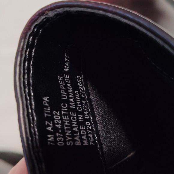 Arizona Jean CO Tilpa Oxblood Faux Leather Boots 7 Medium - Picture 6 of 9